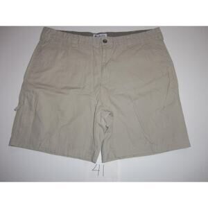 Columbia Shorts Size 40 Tan Flat Front -061841